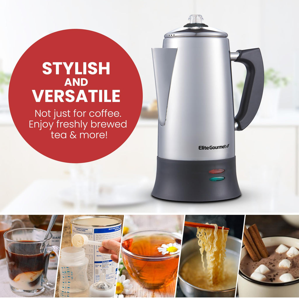 12-Cup Electric Coffee Percolator D8777