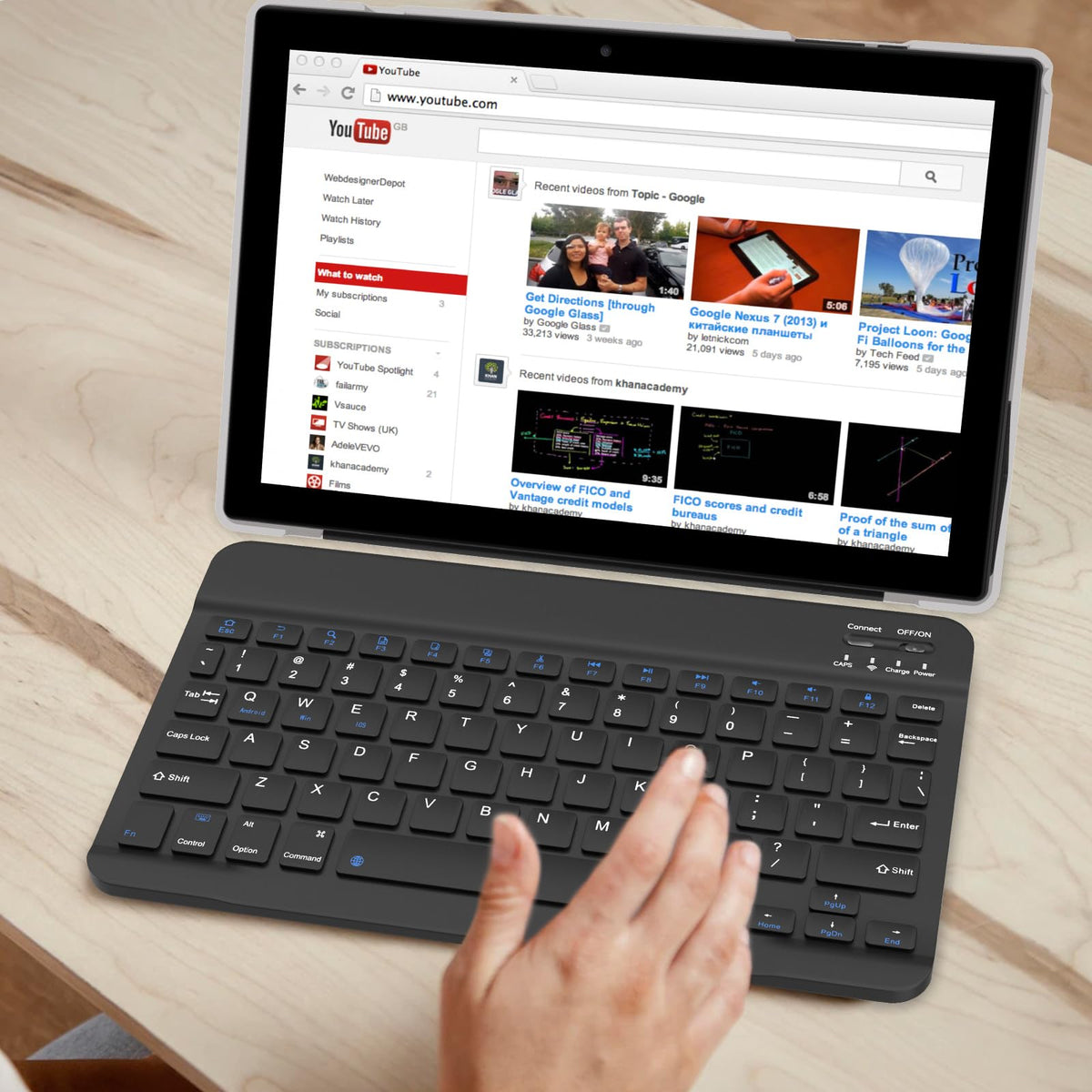 10 inch Tablet with Keyboard 2 in 1 Android 15 8GB+32GB 6000mAh Z129482