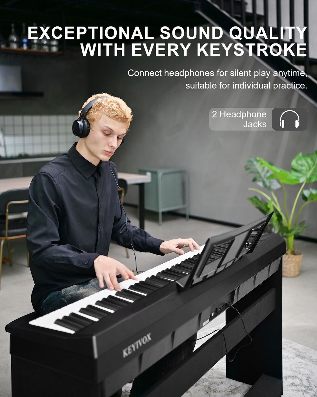 88 Key Weighted Digital Piano F57254