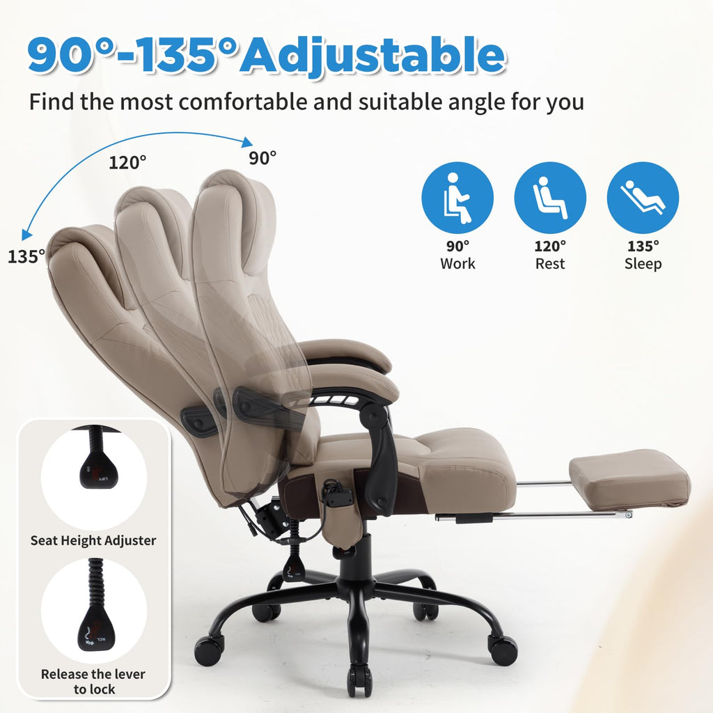3D Kneading Massage Plus Size Office Chair Z60677