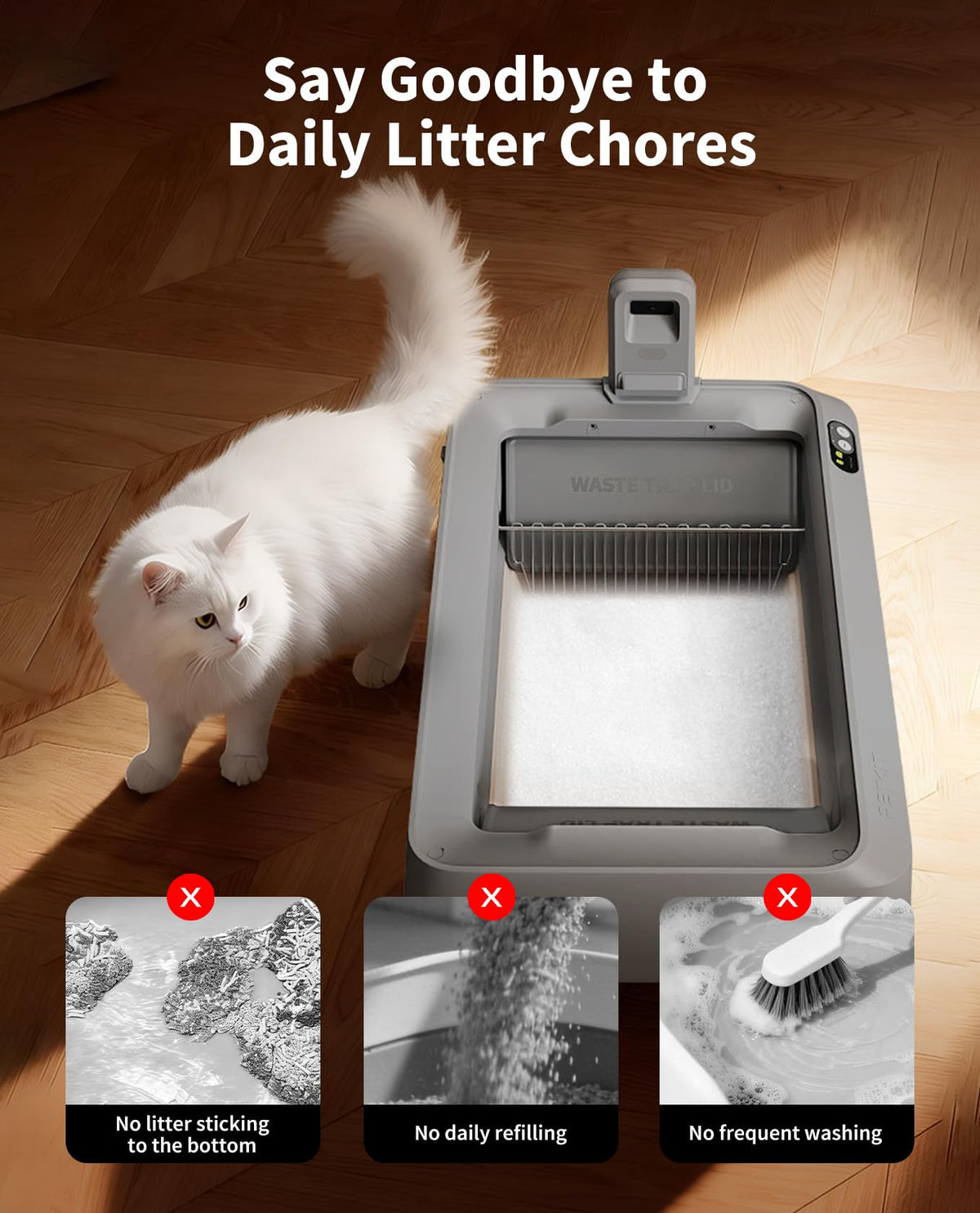 Crystal Cat Litter with Tray 4.5 lb×4 Packs Q82589