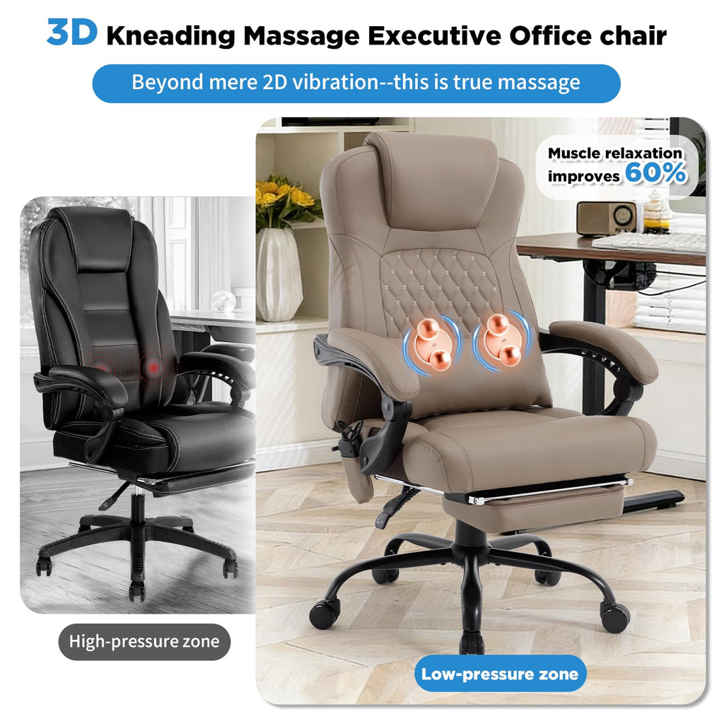 3D Kneading Massage Plus Size Office Chair Z60677