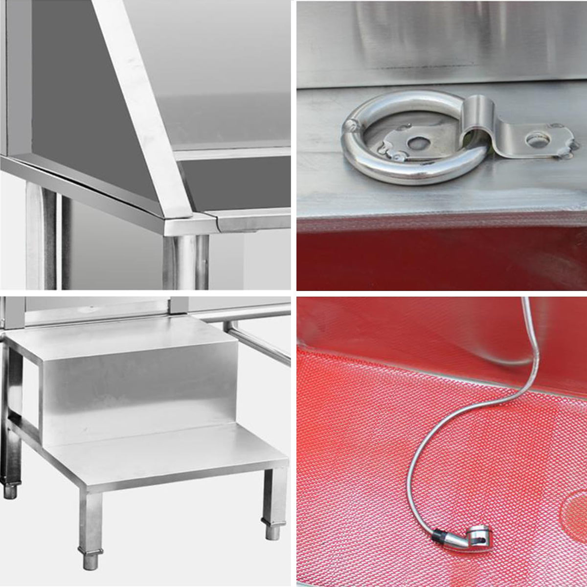 Stainless Steel Dog Bathing Station with Stairs U9250