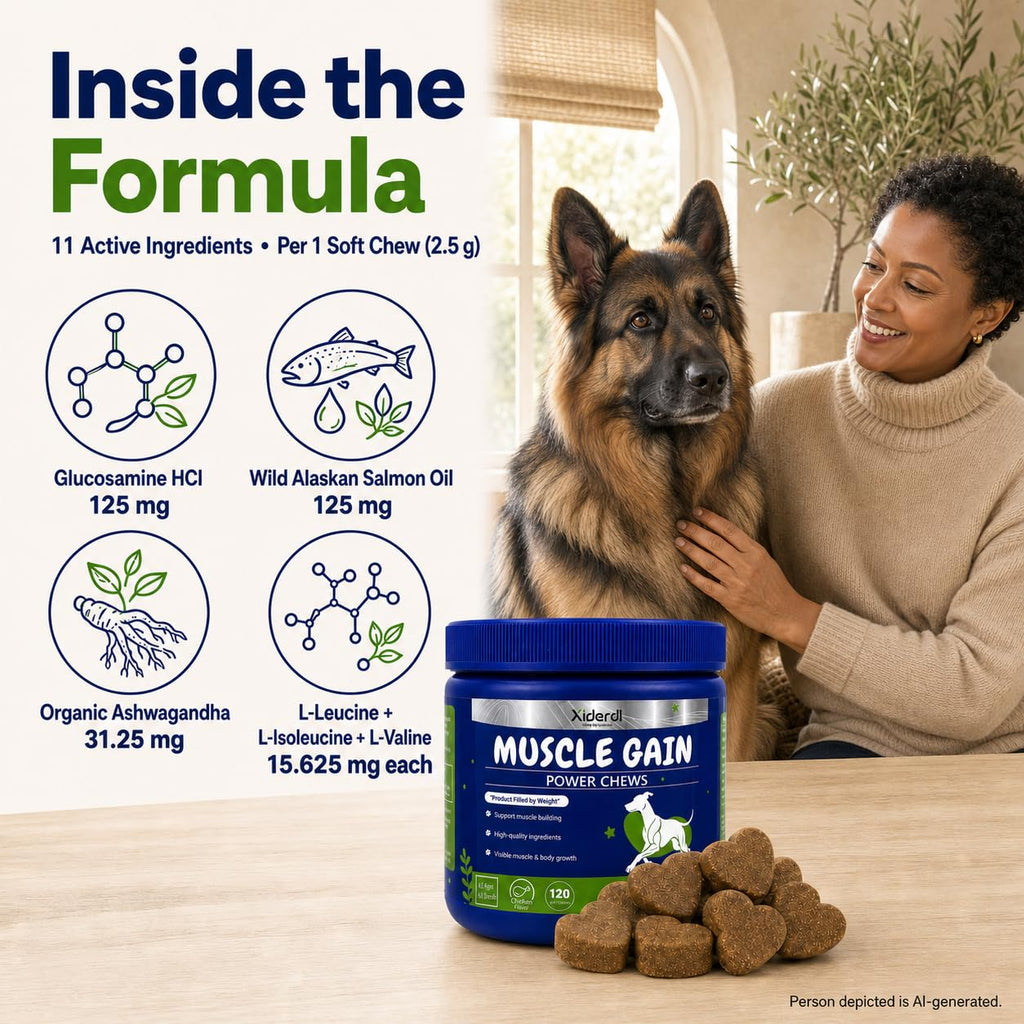 High Protein Muscle Support Soft Chews for Dogs, 120 Count A425853