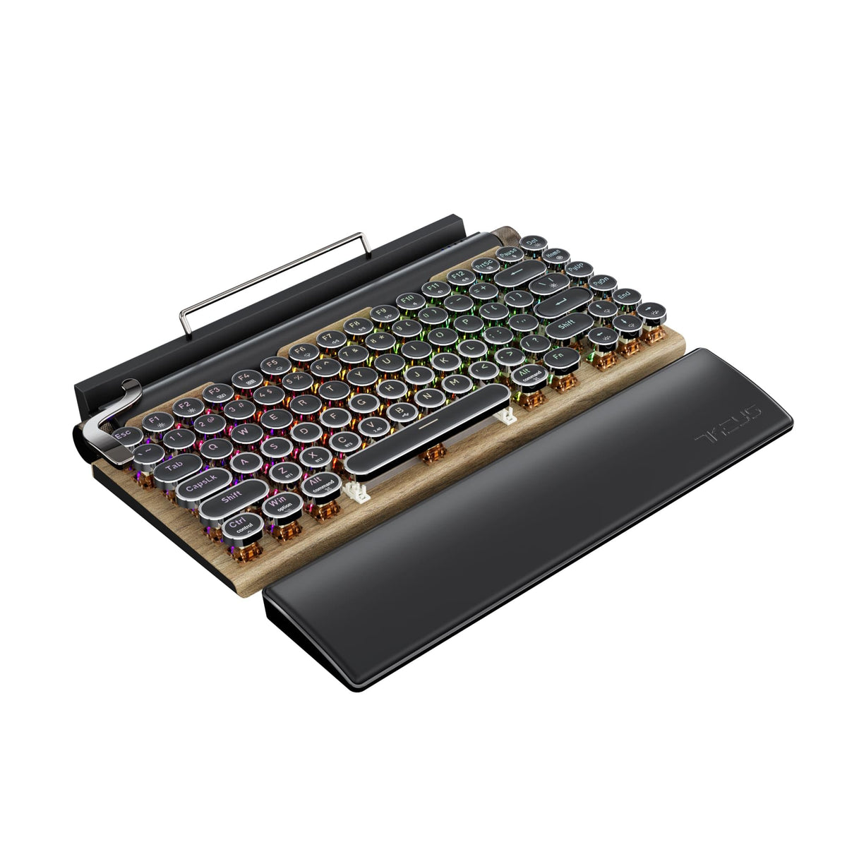 Wireless Retro Mechanical Keyboard with Wrist Rest O287