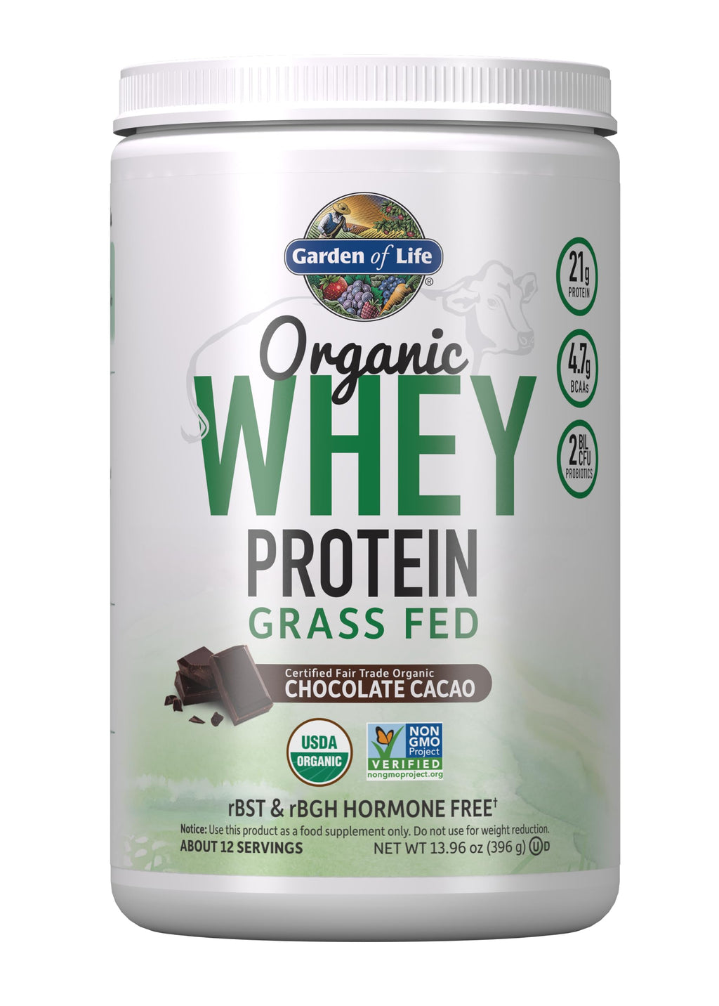 Organic Whey Protein Chocolate Grass Fed Protein Powder F654