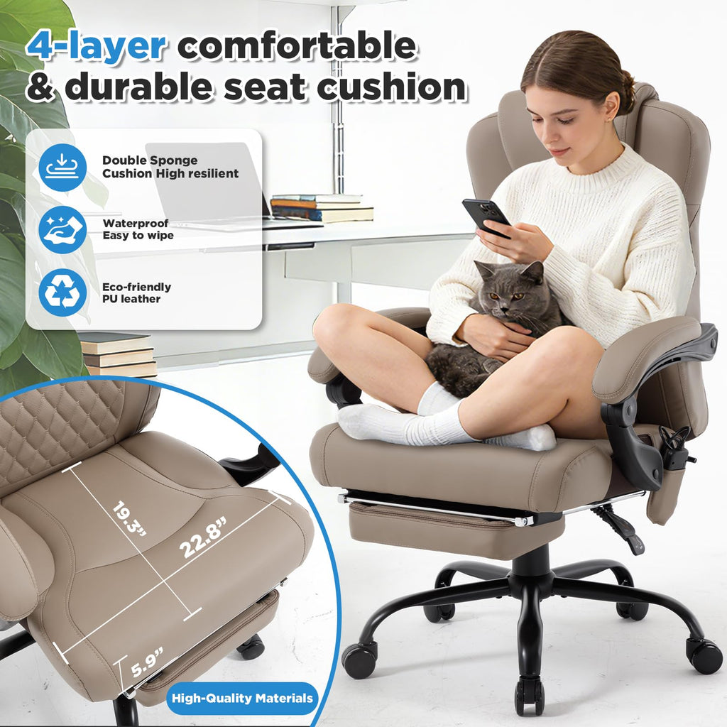 3D Kneading Massage Plus Size Office Chair Z60677