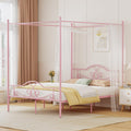 Full Size Canopy Bed Frame with 4 Posters R81851