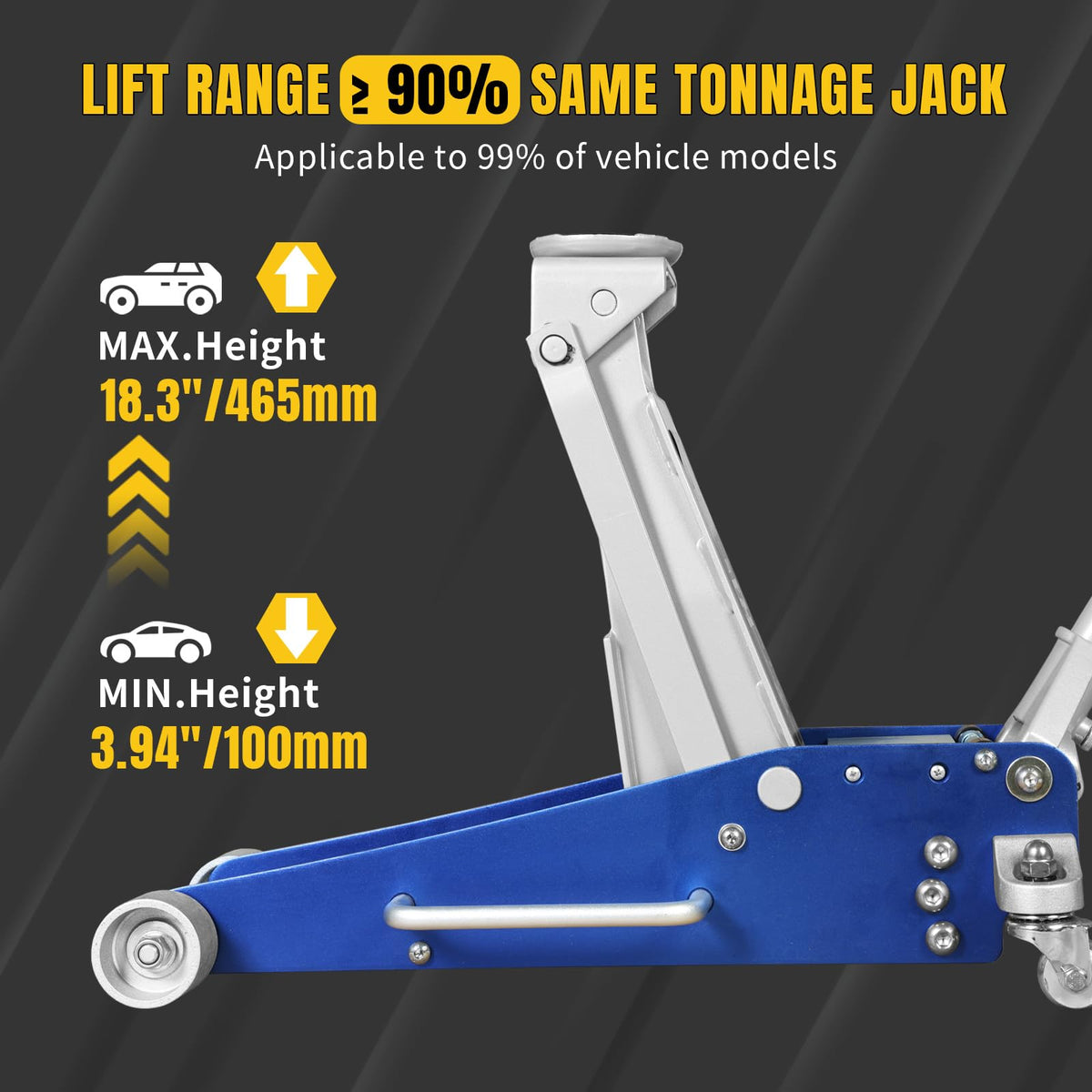 2.5 Ton Aluminum and Steel Floor Jack V21161