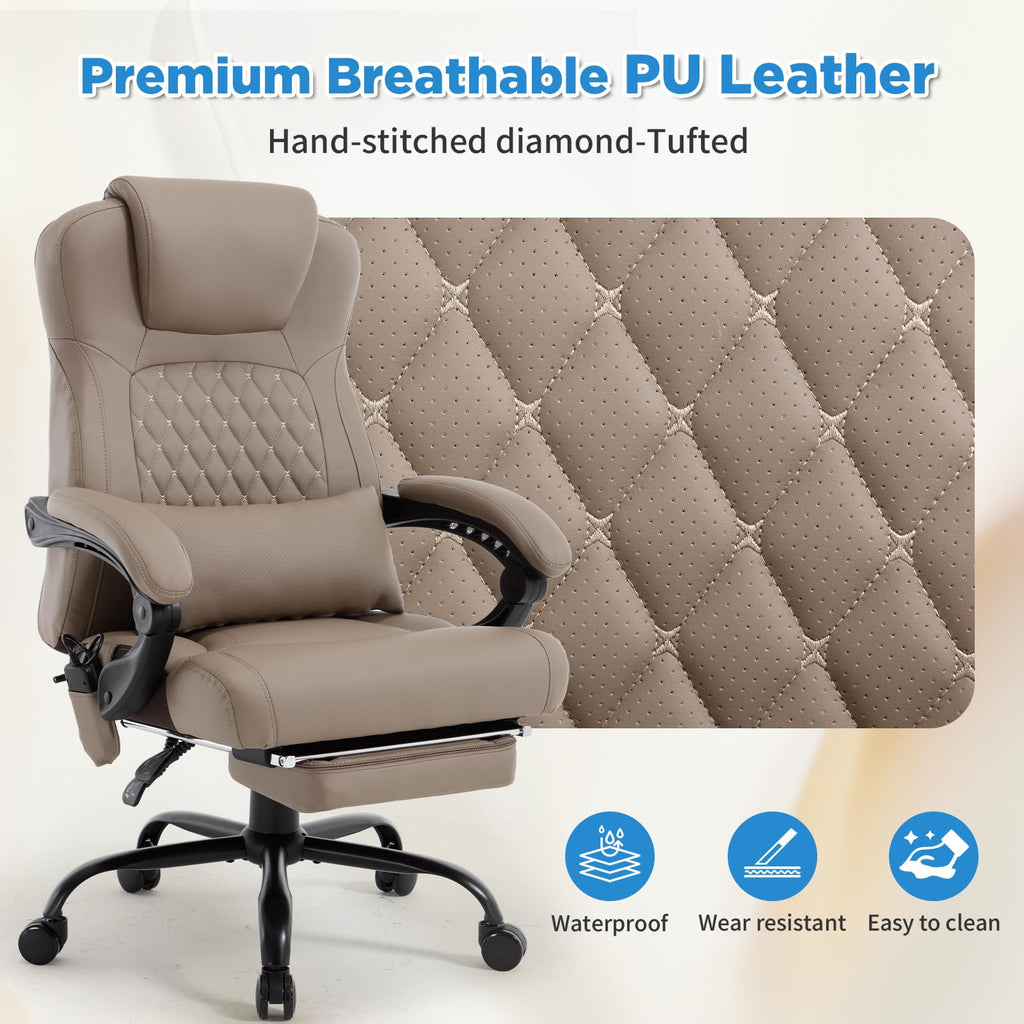 3D Kneading Massage Plus Size Office Chair Z60677