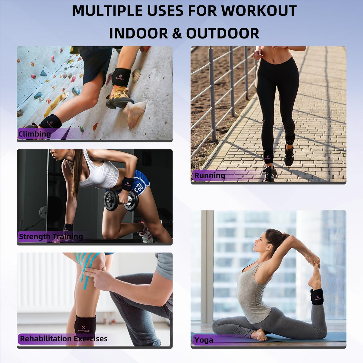 Ankle Weights, Wrist & Leg Weights Set U6466
