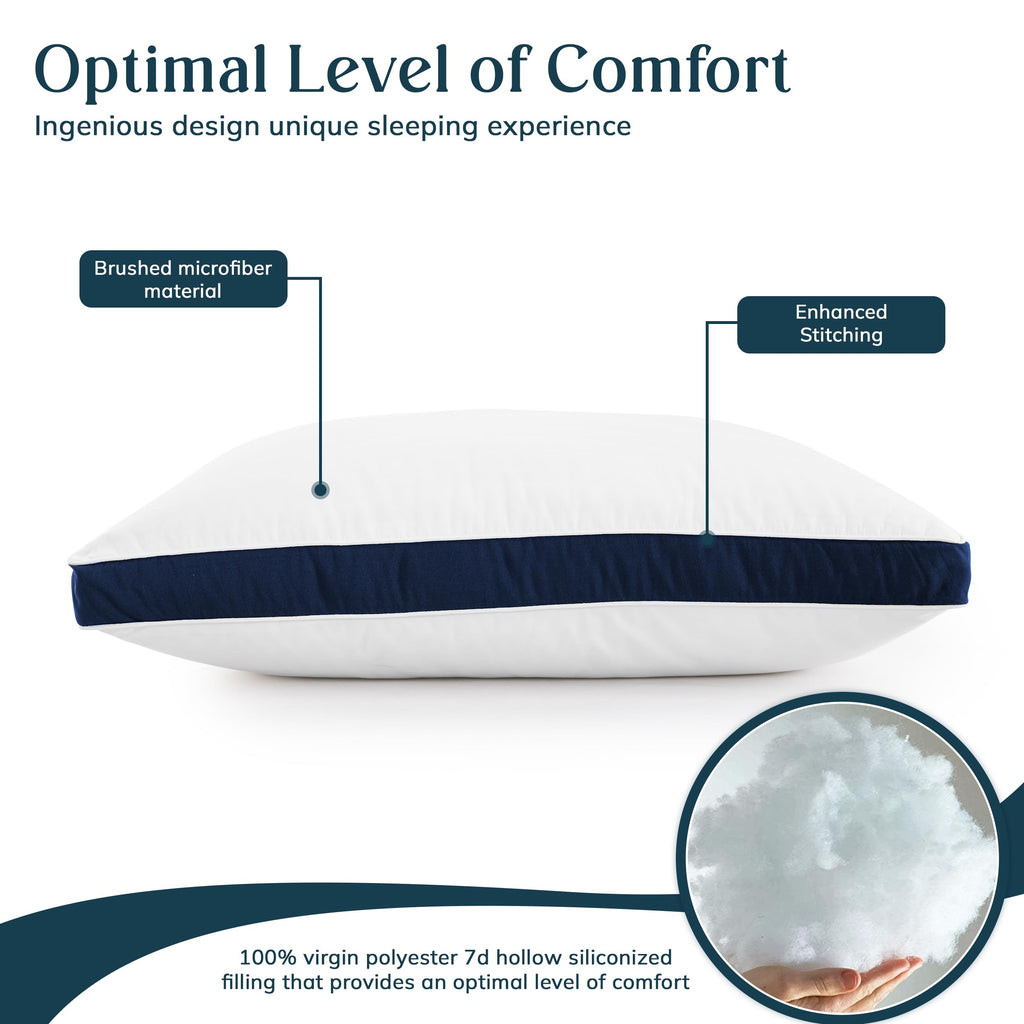 King 2 Pack Down Alternative Gusseted Pillows Z35461