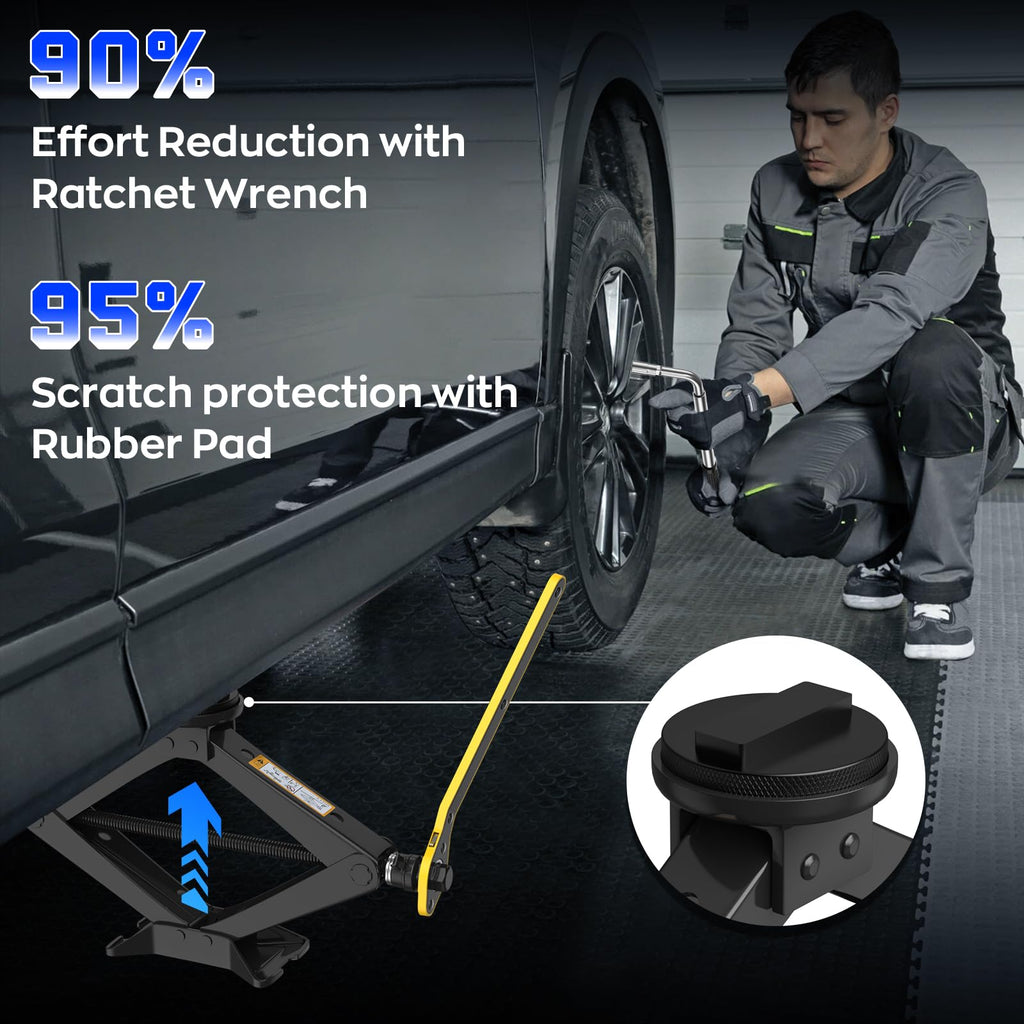2.5 Ton Scissor Jack Kit with Jack Pad L550640