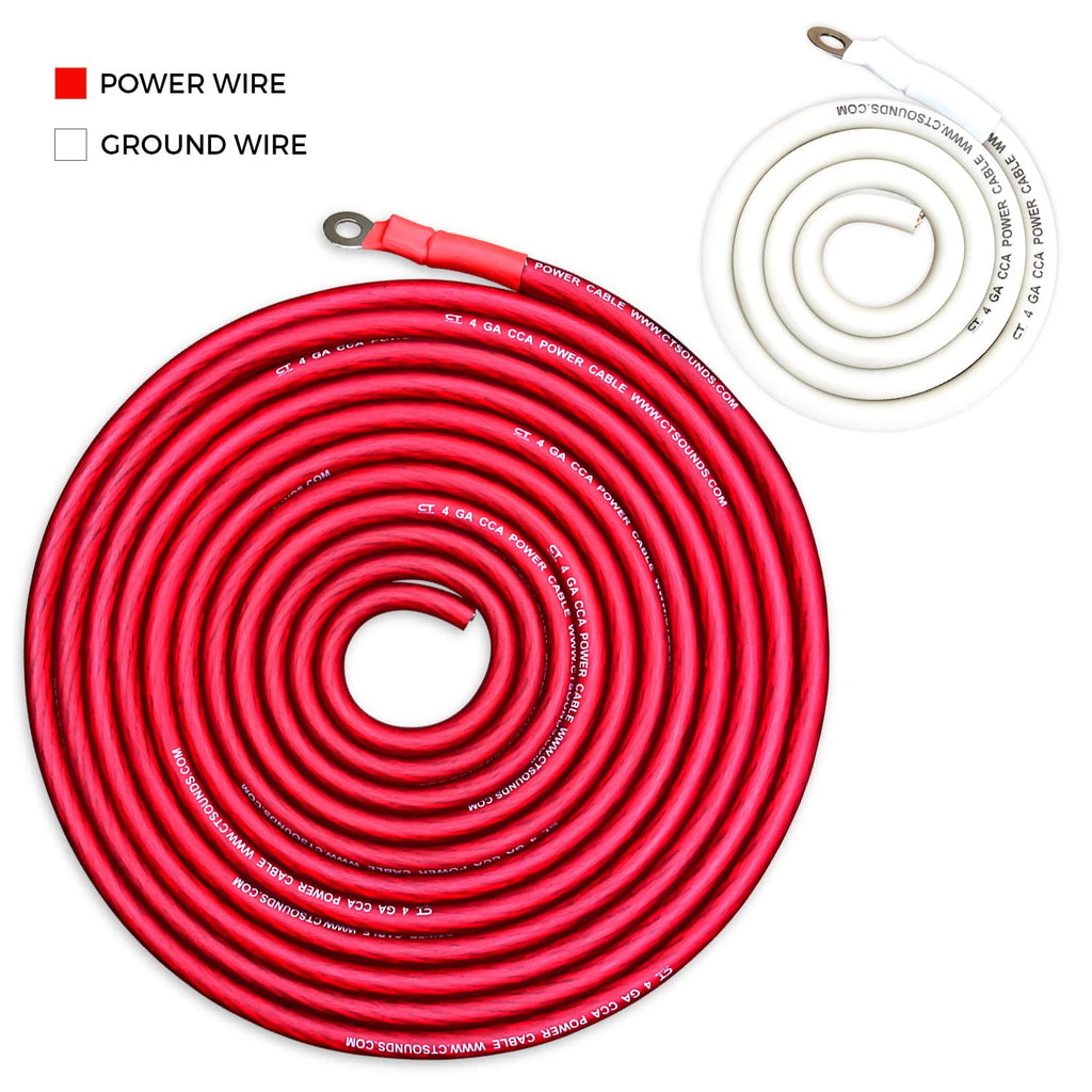 4 Gauge CCA Amp Wiring Install Kit J88213