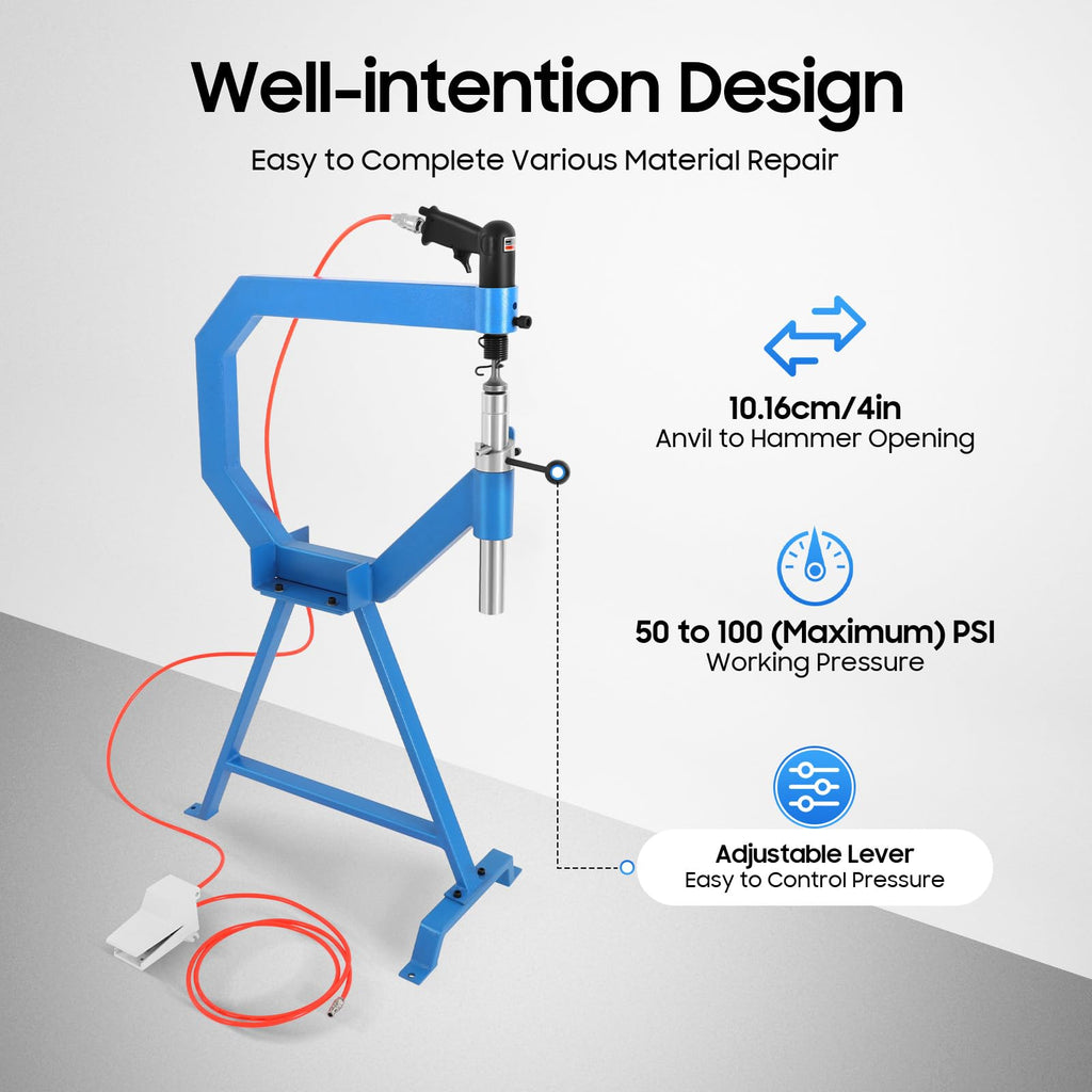 Pneumatic Planishing Hammer Metal Shrinker Stretcher V99352