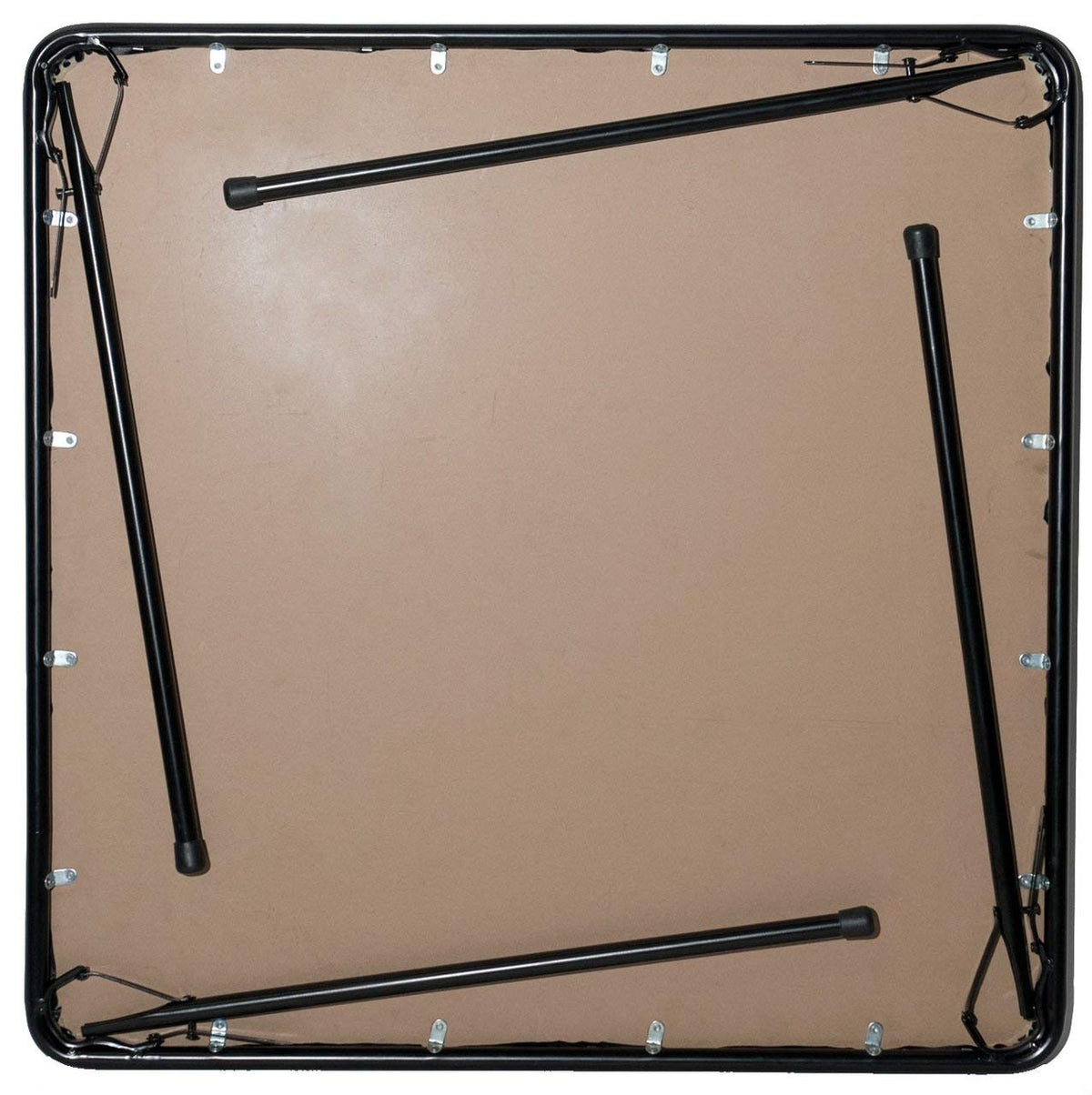 38" Square Folding Card Table, Beige Vinyl U320