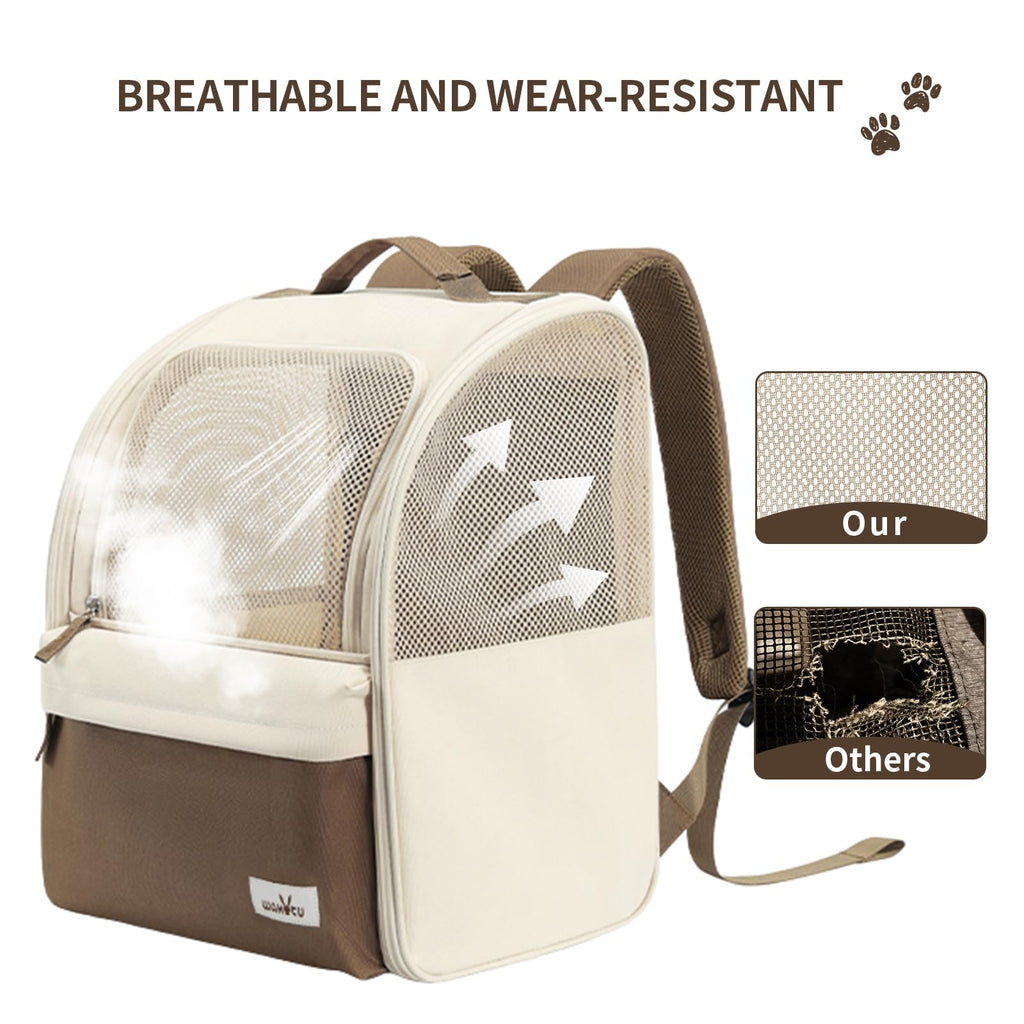 Beige Cat Carrier Backpack Q455