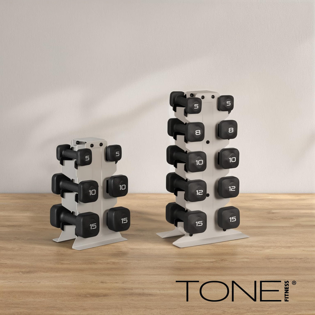 Neoprene Dumbbell Set with Storage Rack T83395