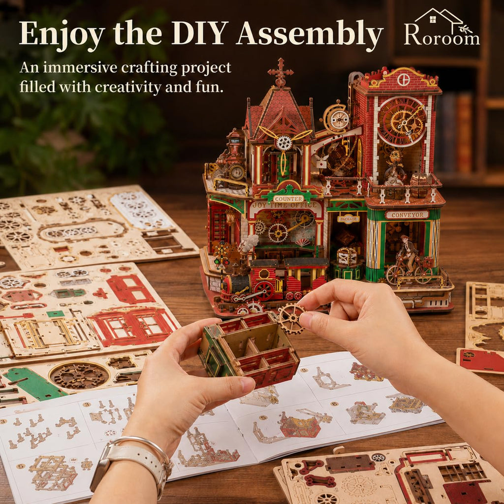 3D Wooden Puzzle 742pcs Wood Building Kit V7525