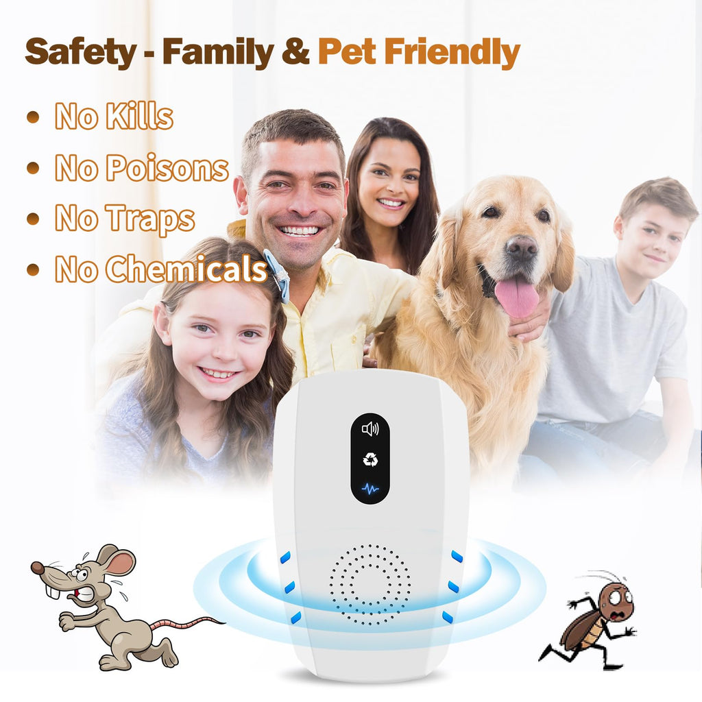 Ultrasonic Indoor Pest Repeller 6 Pack Q285007