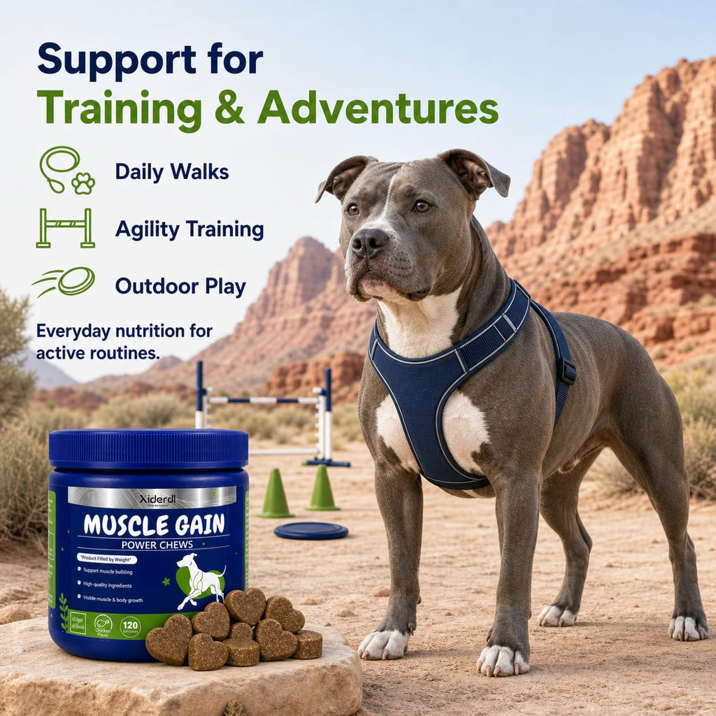 High Protein Muscle Support Soft Chews for Dogs, 120 Count A425853