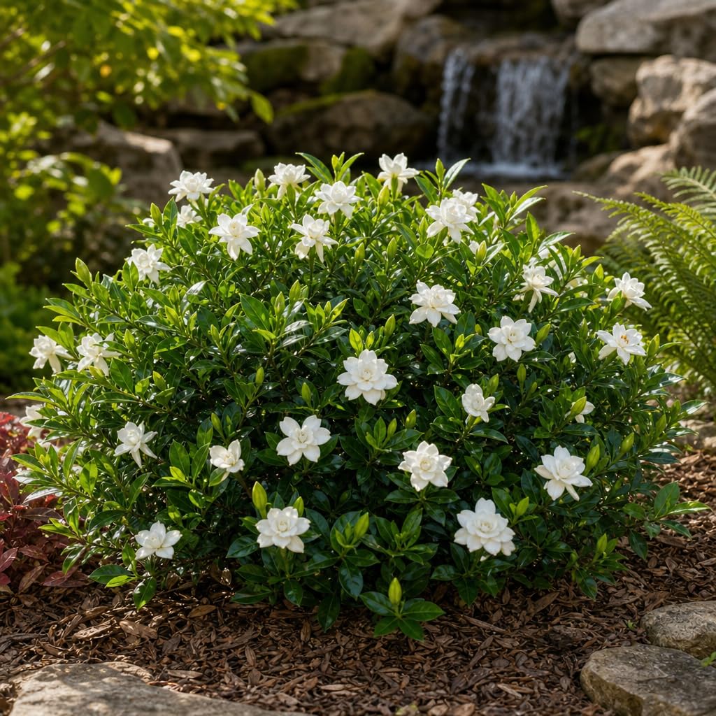 2 Extra Large 3 Gallon Frostproof Gardenia Jasminoides Fragrant Evergreen Shrub V5391