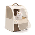 Beige Cat Carrier Backpack Q455