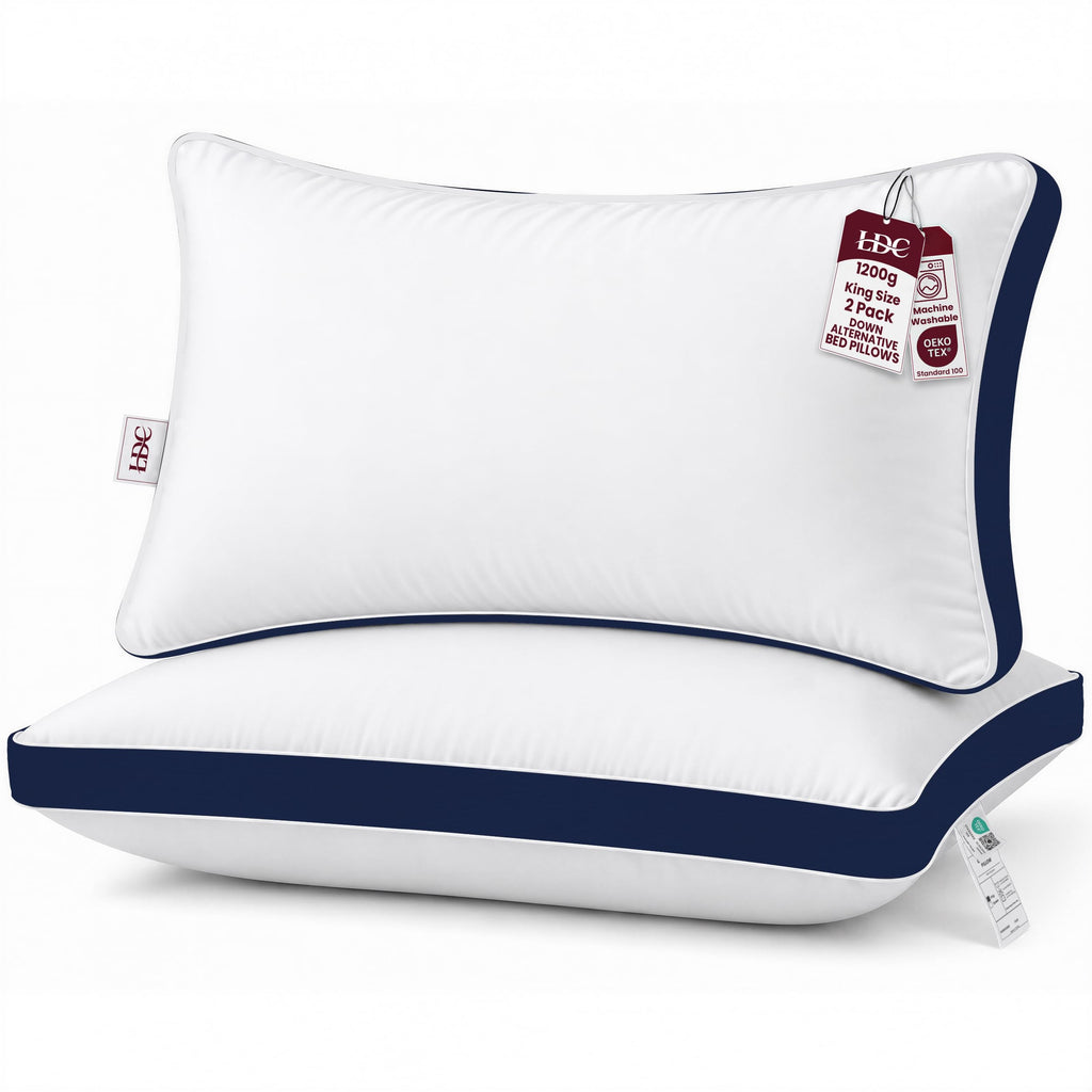 King 2 Pack Down Alternative Gusseted Pillows Z35461