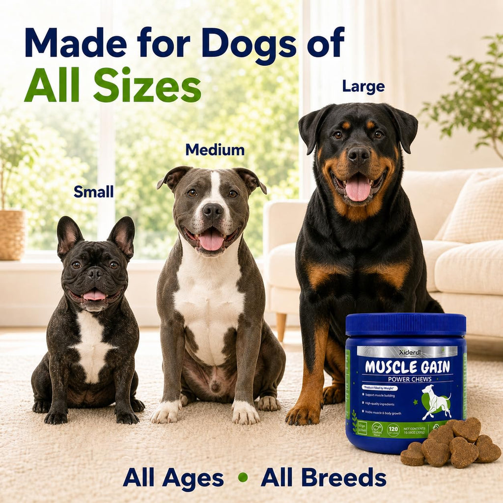 High Protein Muscle Support Soft Chews for Dogs, 120 Count A425853