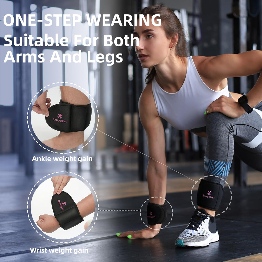 Ankle Weights, Wrist & Leg Weights Set U6466