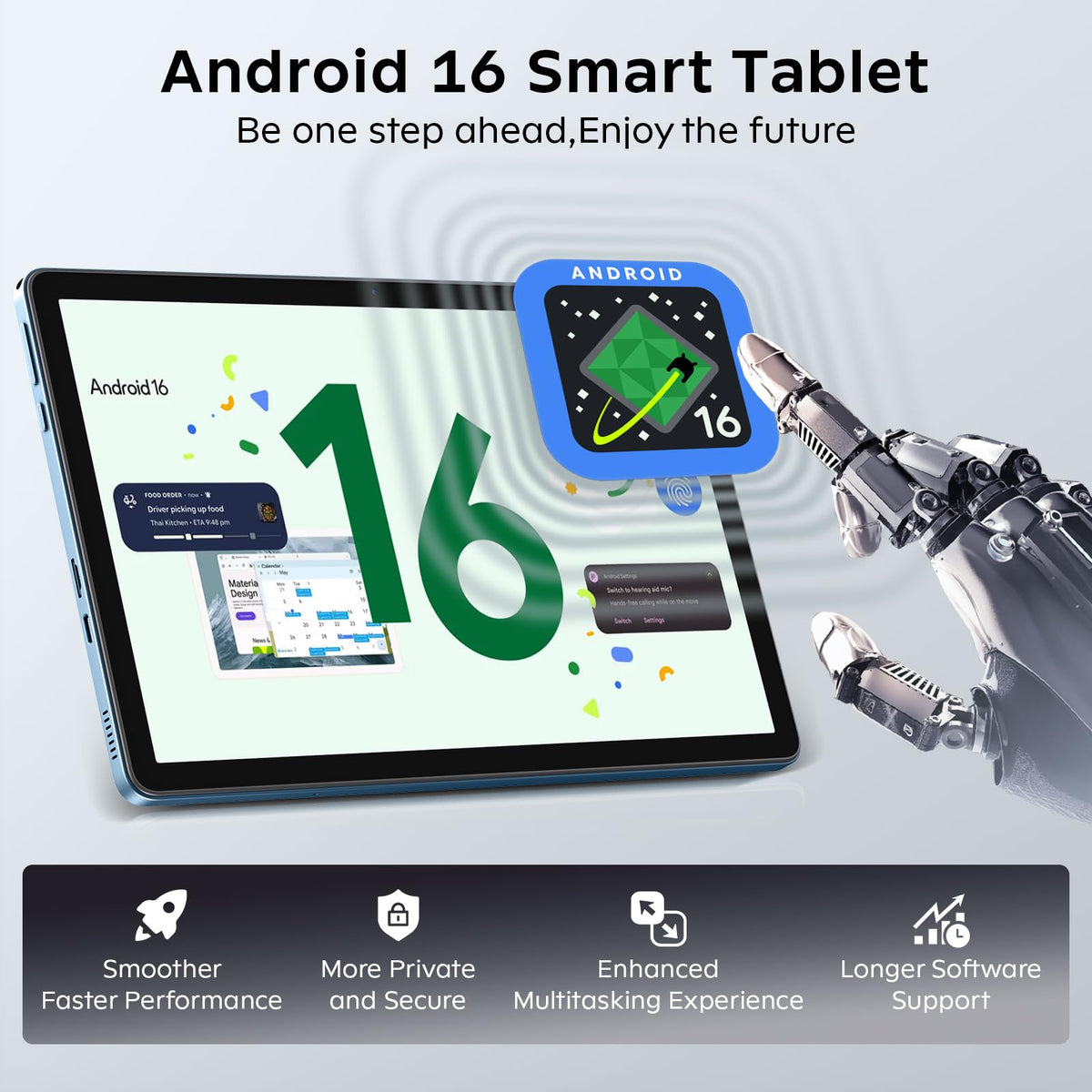 11 Inch Android 16 Tablet with Keyboard B62640