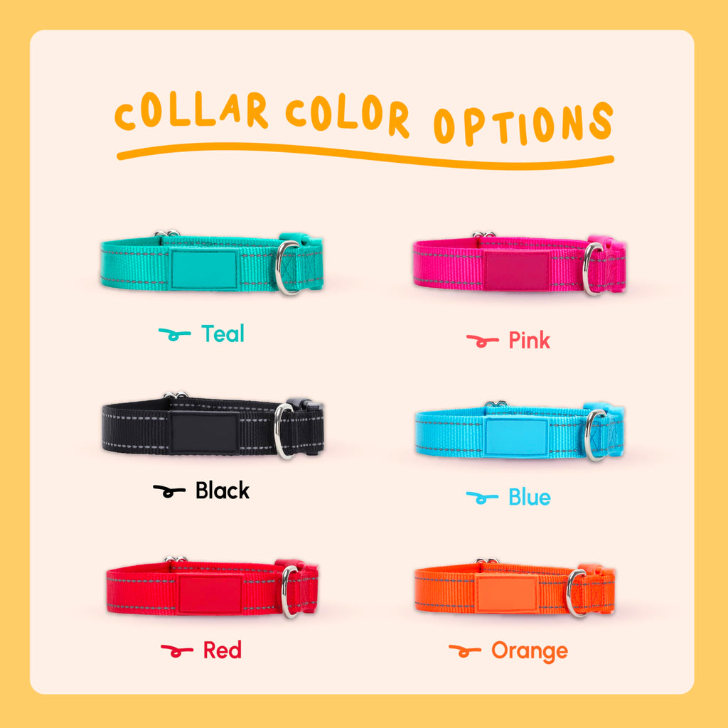 Reflective Nylon Personalized Dog Collar C957534