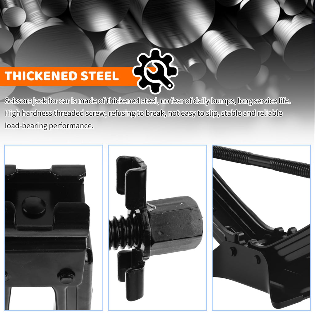 Heavy Duty Scissor Jacks Car Set H3175