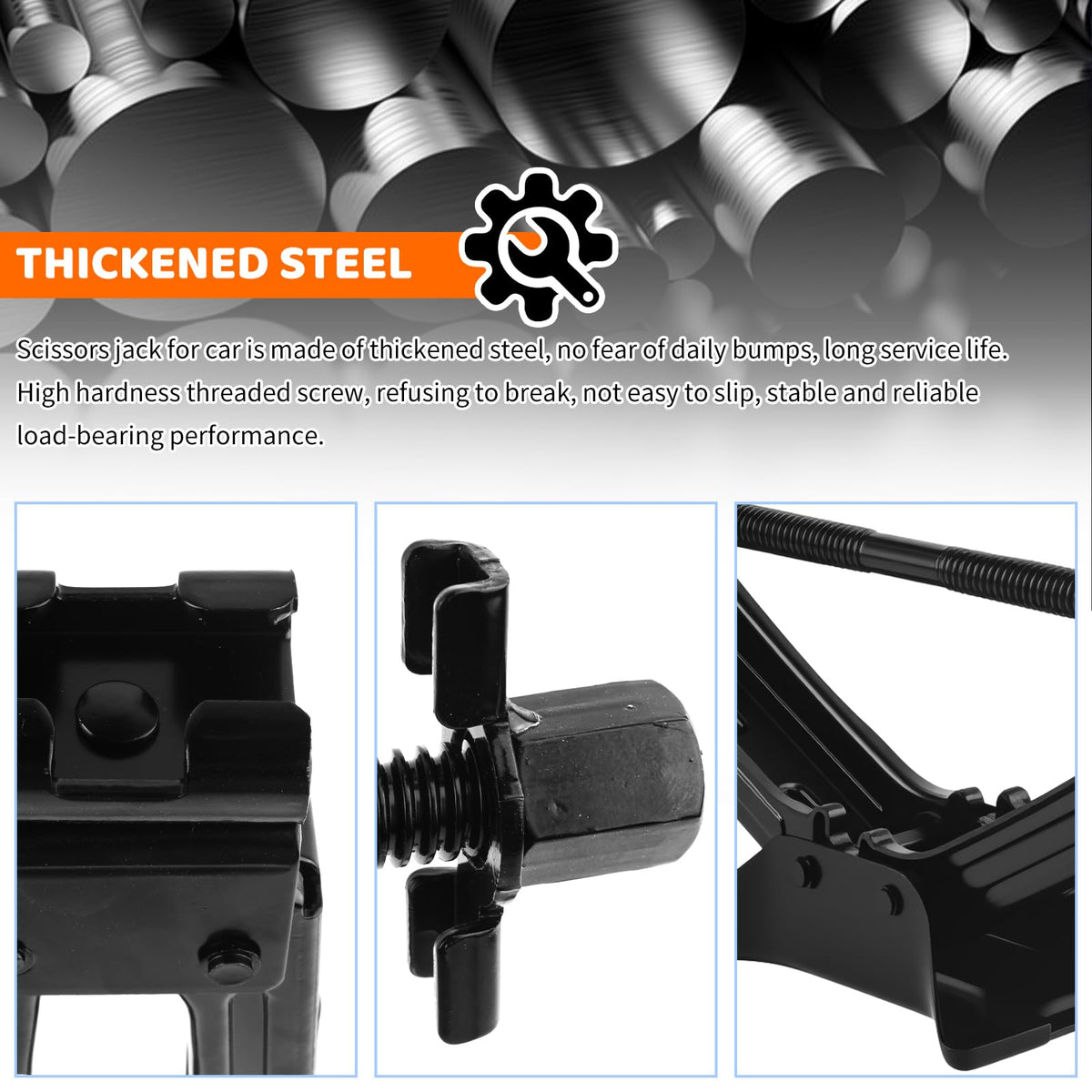 Heavy Duty Scissor Jacks Car Set H3175