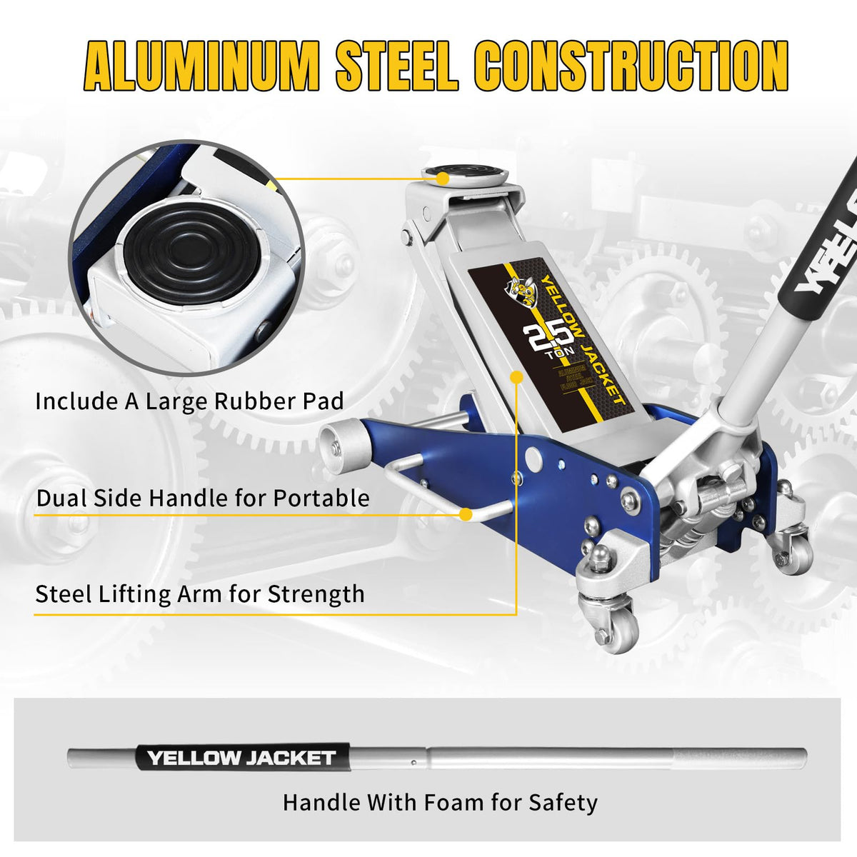 2.5 Ton Aluminum and Steel Floor Jack V21161