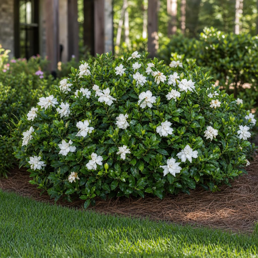 2 Extra Large 3 Gallon Frostproof Gardenia Jasminoides Fragrant Evergreen Shrub V5391