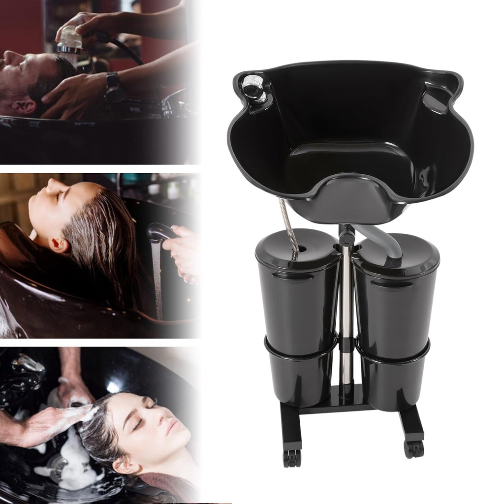 Portable Plastic Shampoo Bowl with Electric Pump W8768