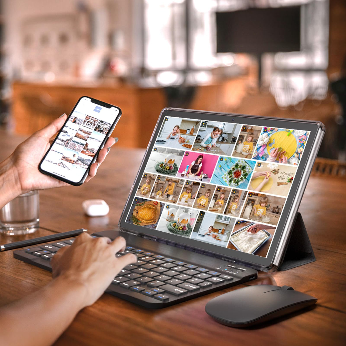 10 inch Tablet with Keyboard 2 in 1 Android 15 8GB+32GB 6000mAh Z129482