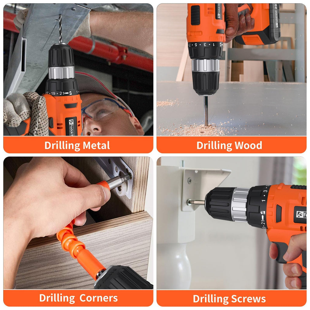 Cordless Drill Set 20V with Battery And Charger G976725