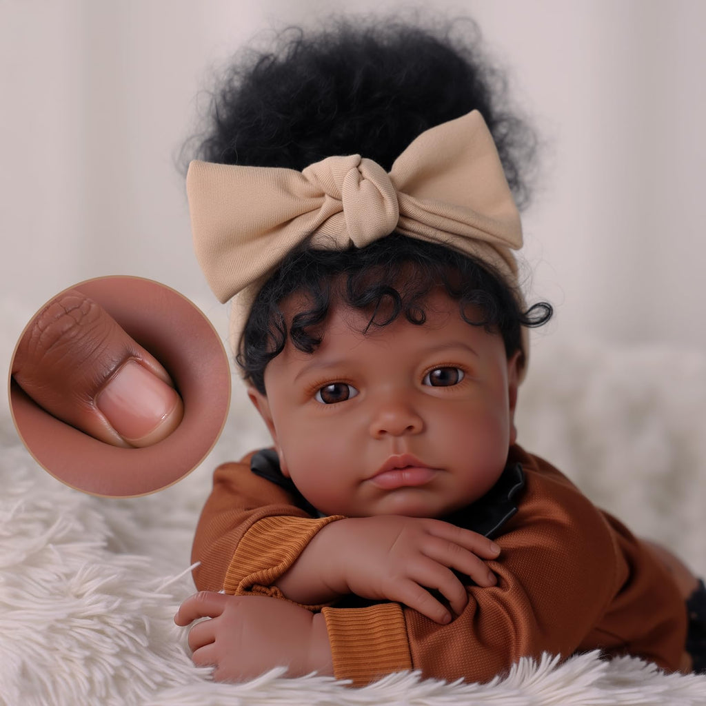 20 Inch Black Baby Doll with Play Set O791