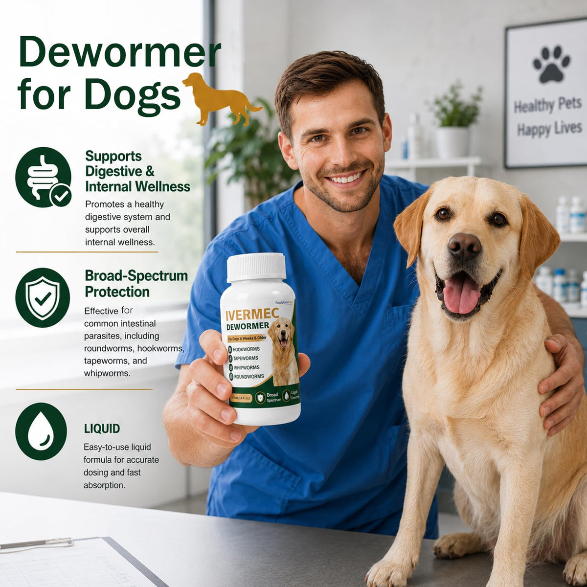 Broad Spectrum Dog Dewormer R855