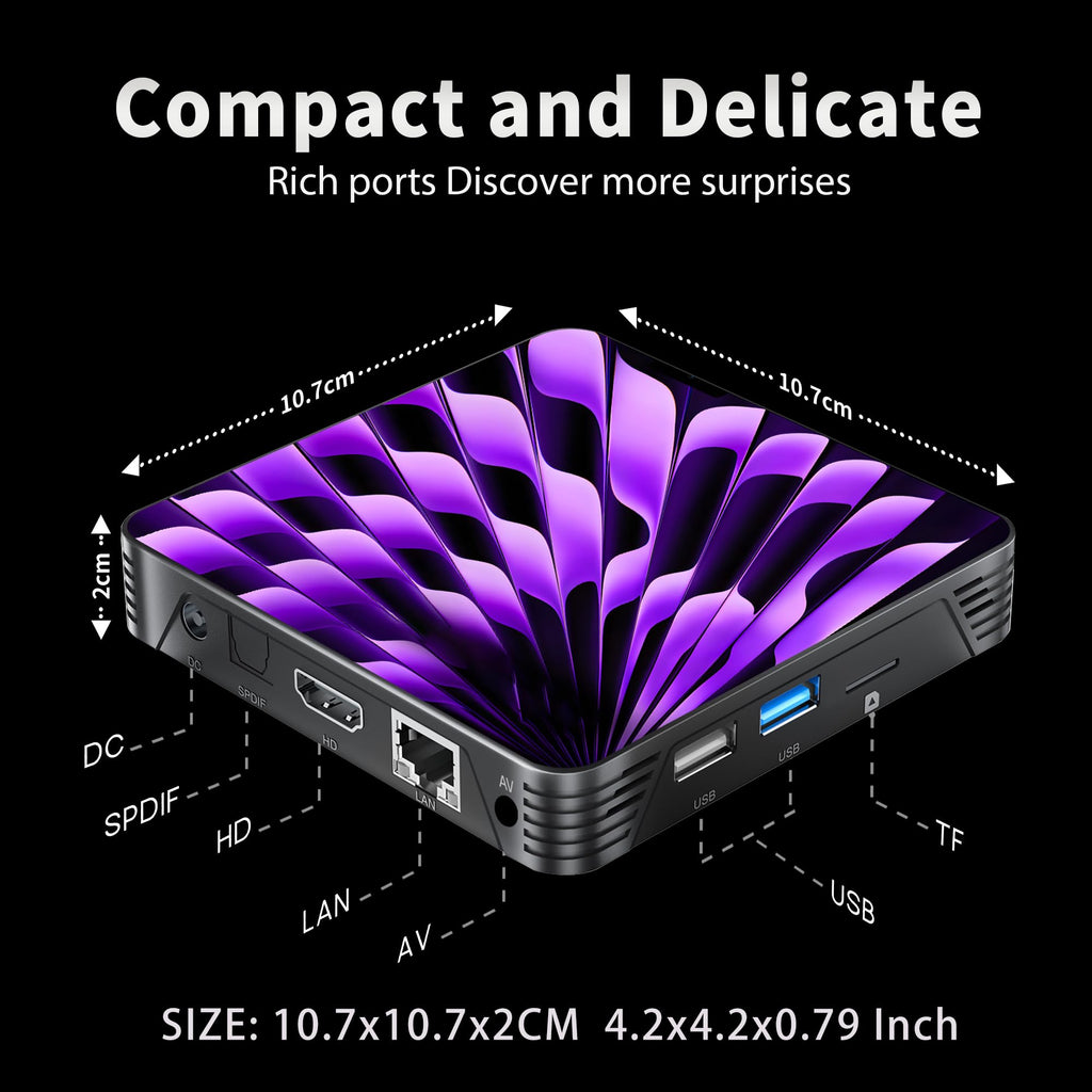 Android 14.0 TV Box 2GB 16GB 4K 8K Q514