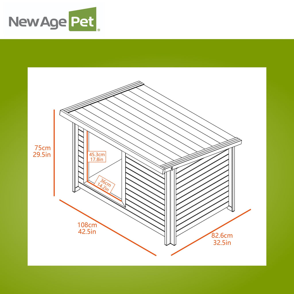 X-Large Grey Dog House G6844