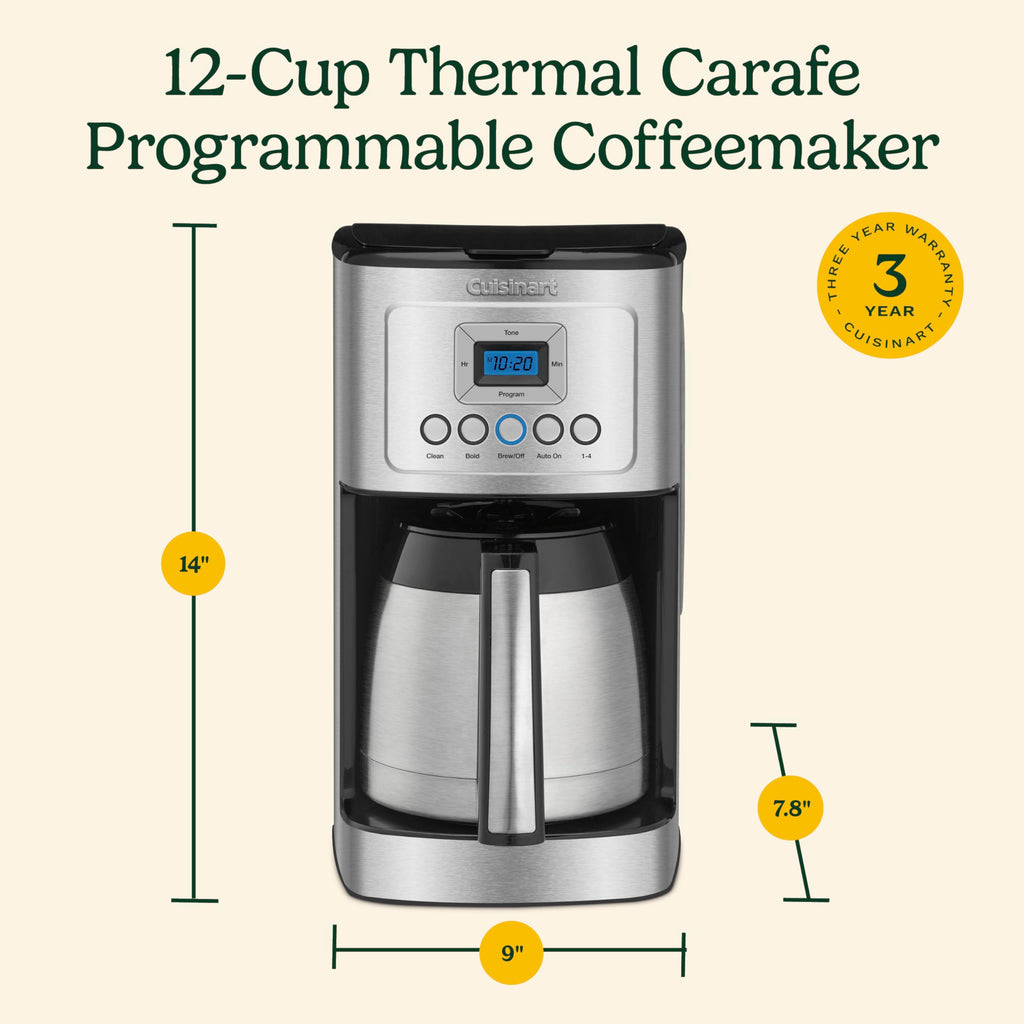 12 Cup Programmable Thermal Carafe Coffee Maker C11938