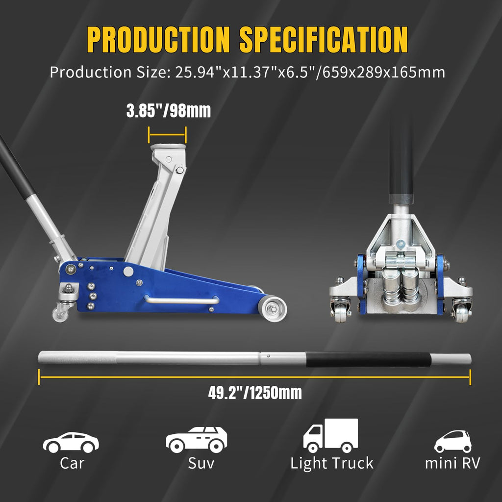 2.5 Ton Aluminum and Steel Floor Jack V21161