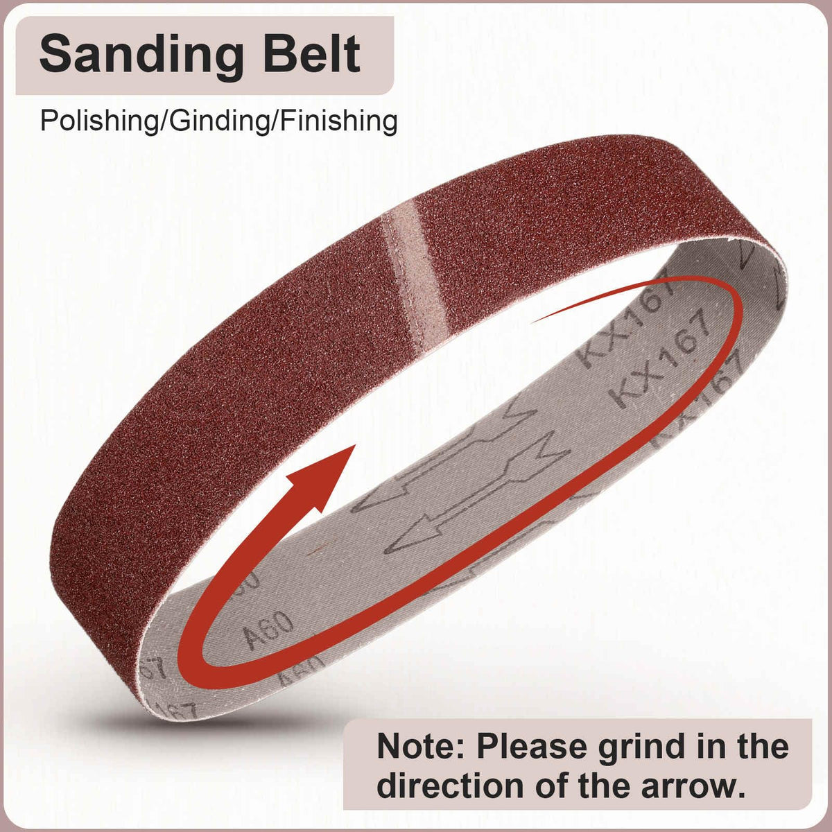 4 x 36 Inch 40 Grits Aluminum Oxide Sanding Belts O106