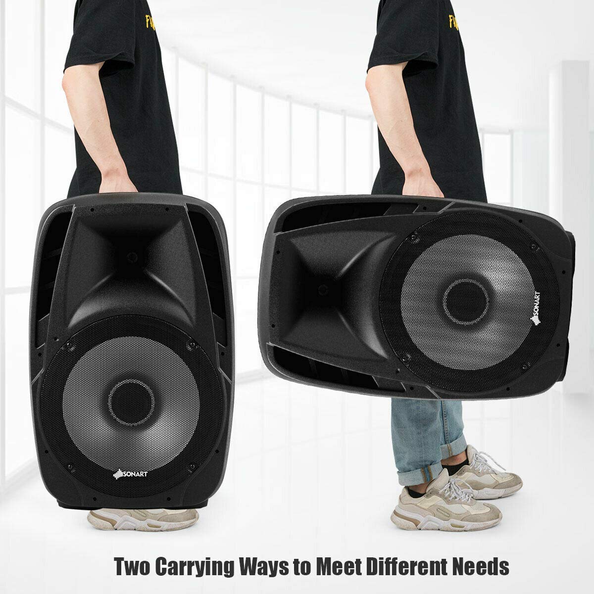 15" 1500W 2-Way Portable PA Speaker System O970324