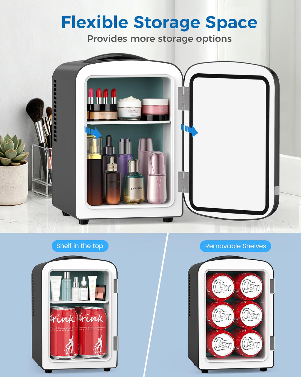 Black 4L Mini Fridge E7342