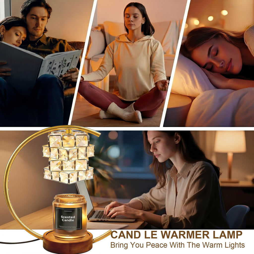 Candle Warmer Lamp with Timer Dimmable Wax Warmer Q59166