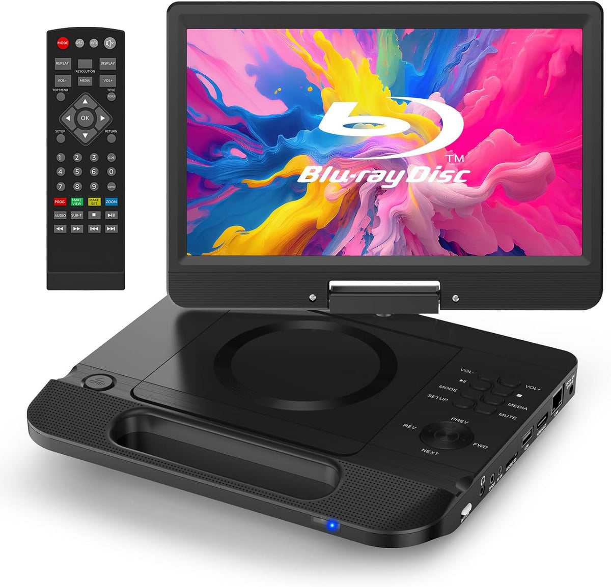 12.5" Portable Blu-ray Player with 10.5" 1080P Swivel Screen O622311